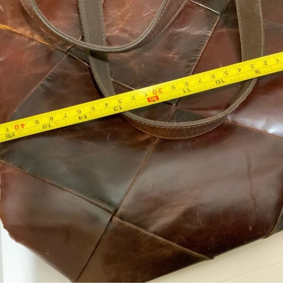 Vintage Rolfs Genuine Leather Shoulder Handbag Burgundy - Picture 14 of 15